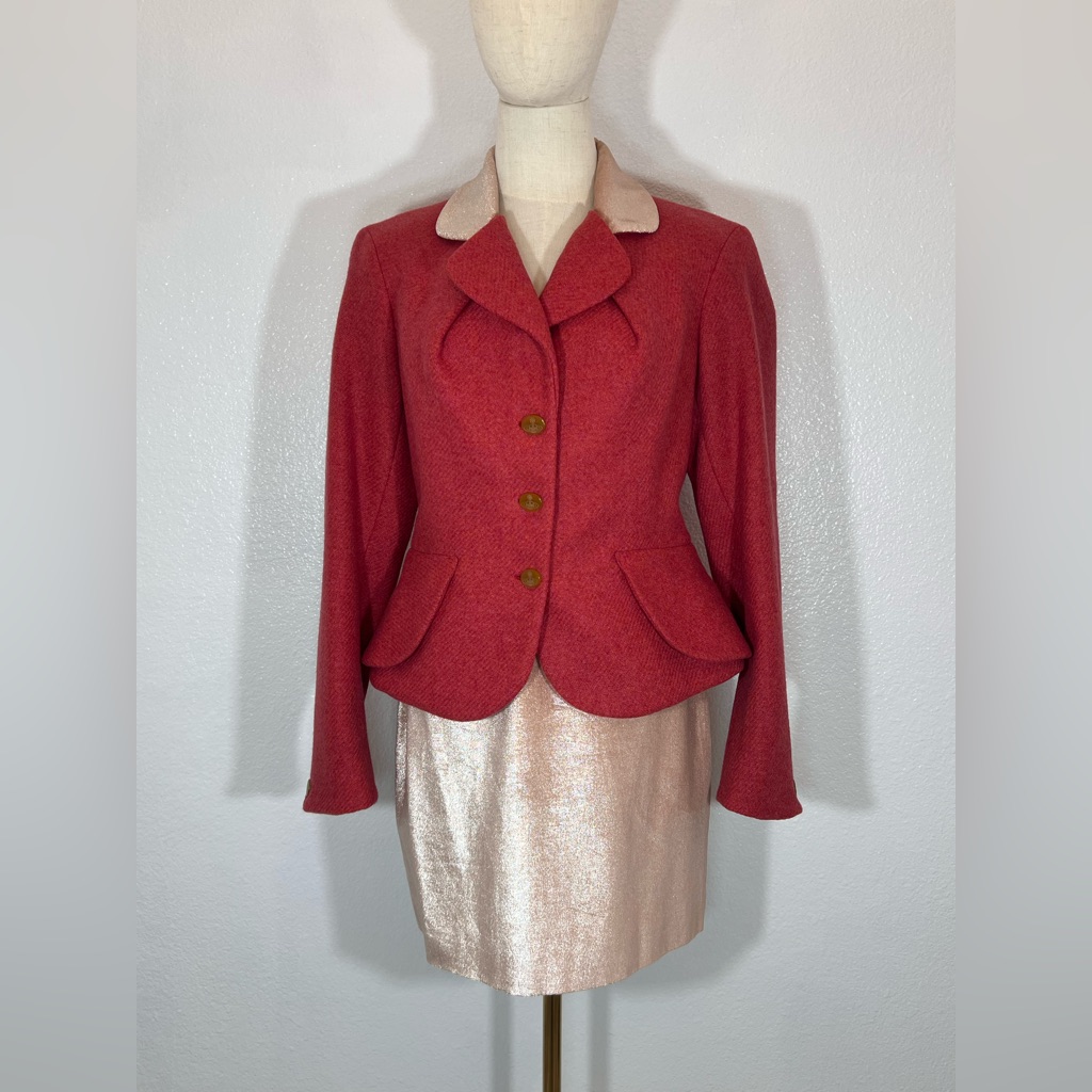 Vivienne Westwood Vintage 1990s Tweed And Velvet Skirt Suit